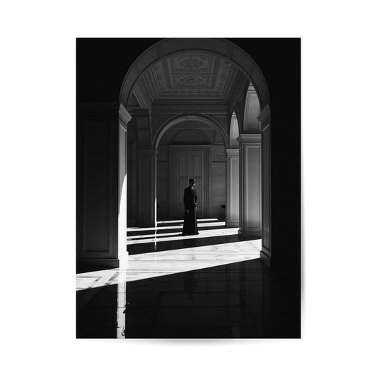 Modernes Poster, Elegantes Poster, Zeitloses Design, Architektur, schwarz weisses poster, ästhetische dekoration