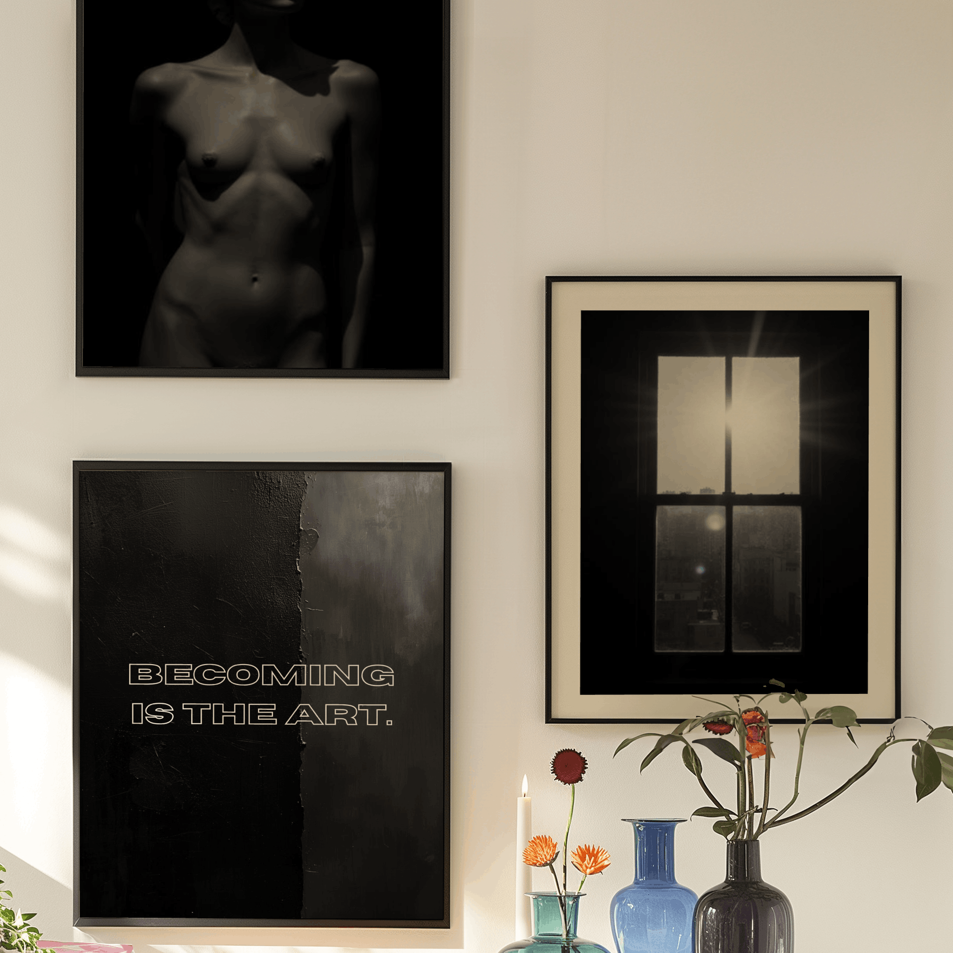 Schwarz weißes Sprüche Poster, morderne Dekoration, modernes Poster, ästhetisches Poster, Poster für Männerwohnung, Poster für Frauenwohnung, Poster für Teenager Zimmer
