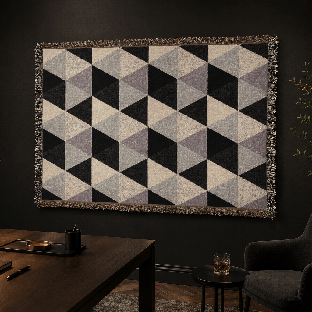 Tagesdecke mit geometrischem Muster