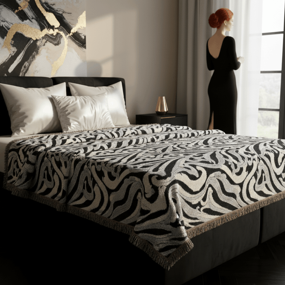 Elegante gemusterte Tagesdecke