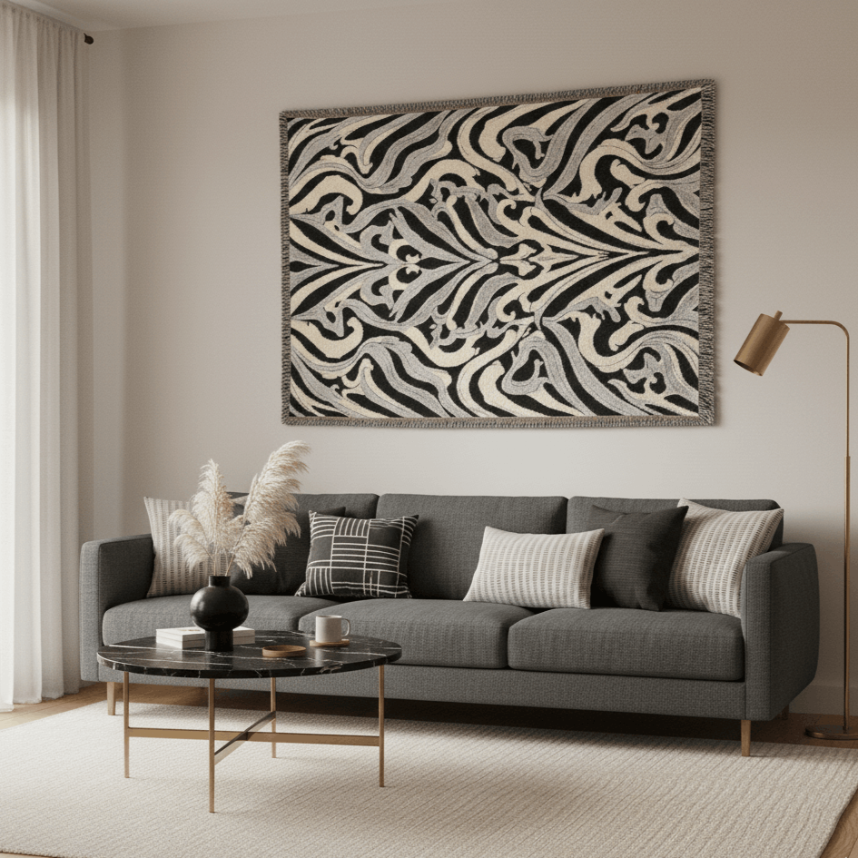 Elegante gemusterte Tagesdecke