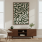 Abstract Swirl Tagesdecke im Boho Stil