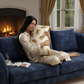 Designer Kissenbezug mit Tigerprint aus Baumwolle