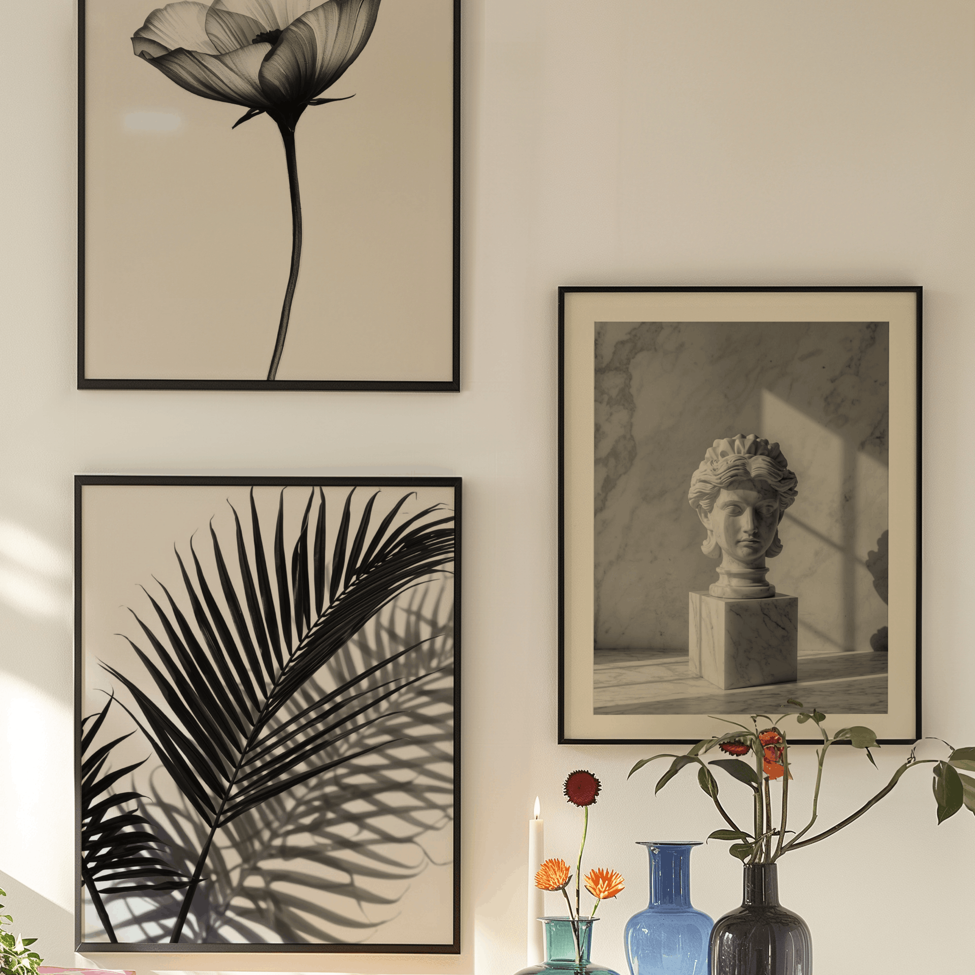 Moderne Wandposter, Minimalitsche Dekoration, Minimalitisches Poster, Grey Aesthetic Print, Marmor Poster