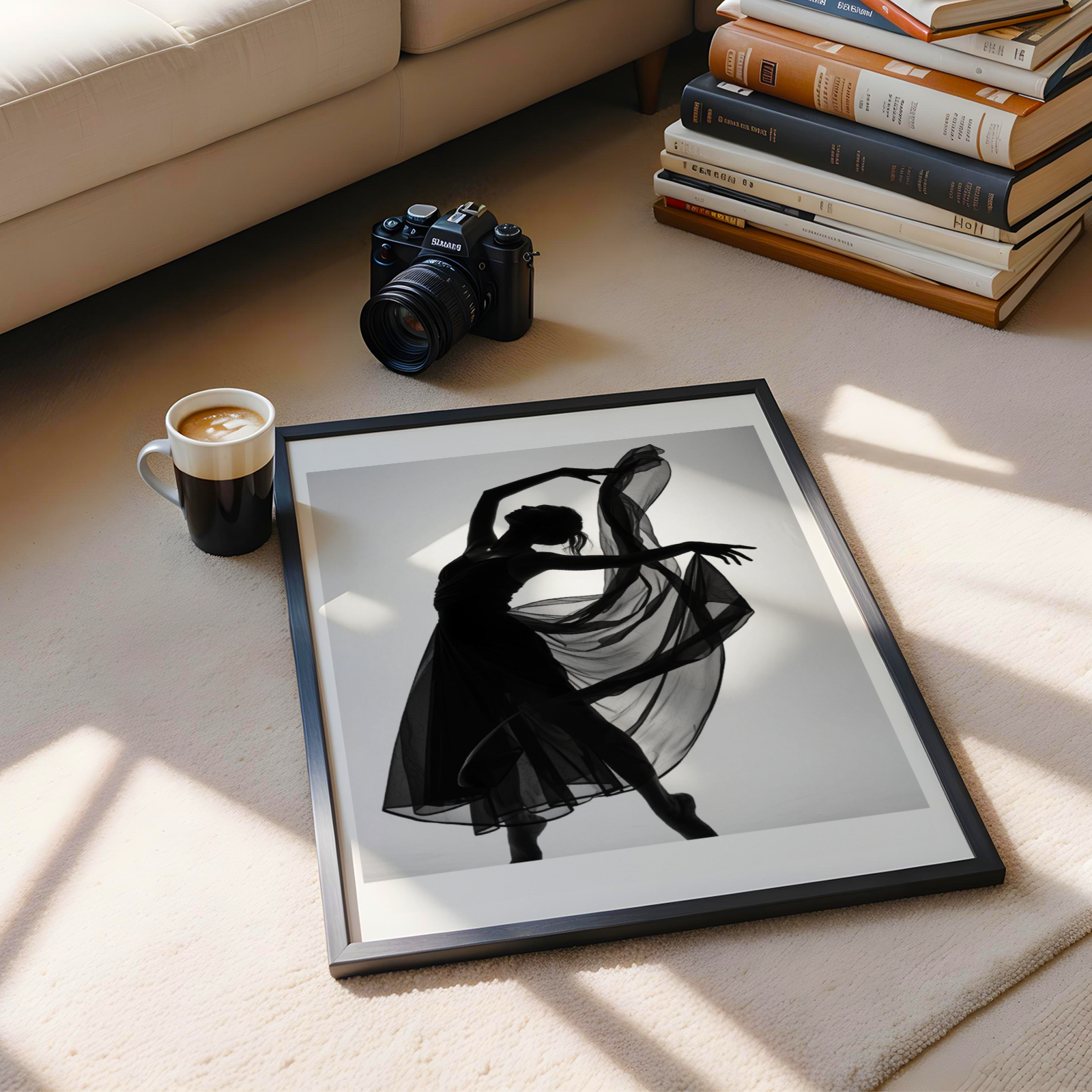 Elegantes Poster, modisches Poster, Model, schwarz weißes Poster, Frau im Kleid, modernes Poster für Zuhause oder das Büro, Schlafzimmer Dekoration, Wohnzimmer Dekoration