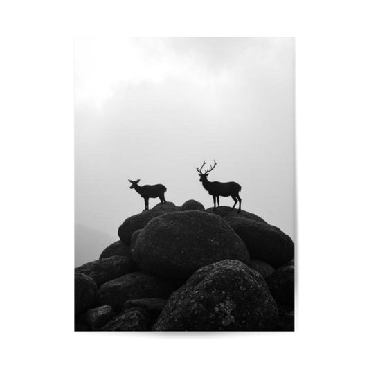 ästhetisches poster für zuhause oder büro, tierposter, hirschposter, minimalistisches poster, elegante dekoration, poster für schlafzimmer, esszimmer poster
