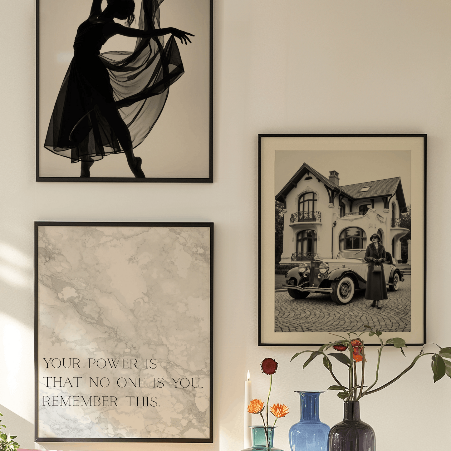 minimalistisches Poster, schwarz weiß Poster, ästhetisches poster , bilder collage