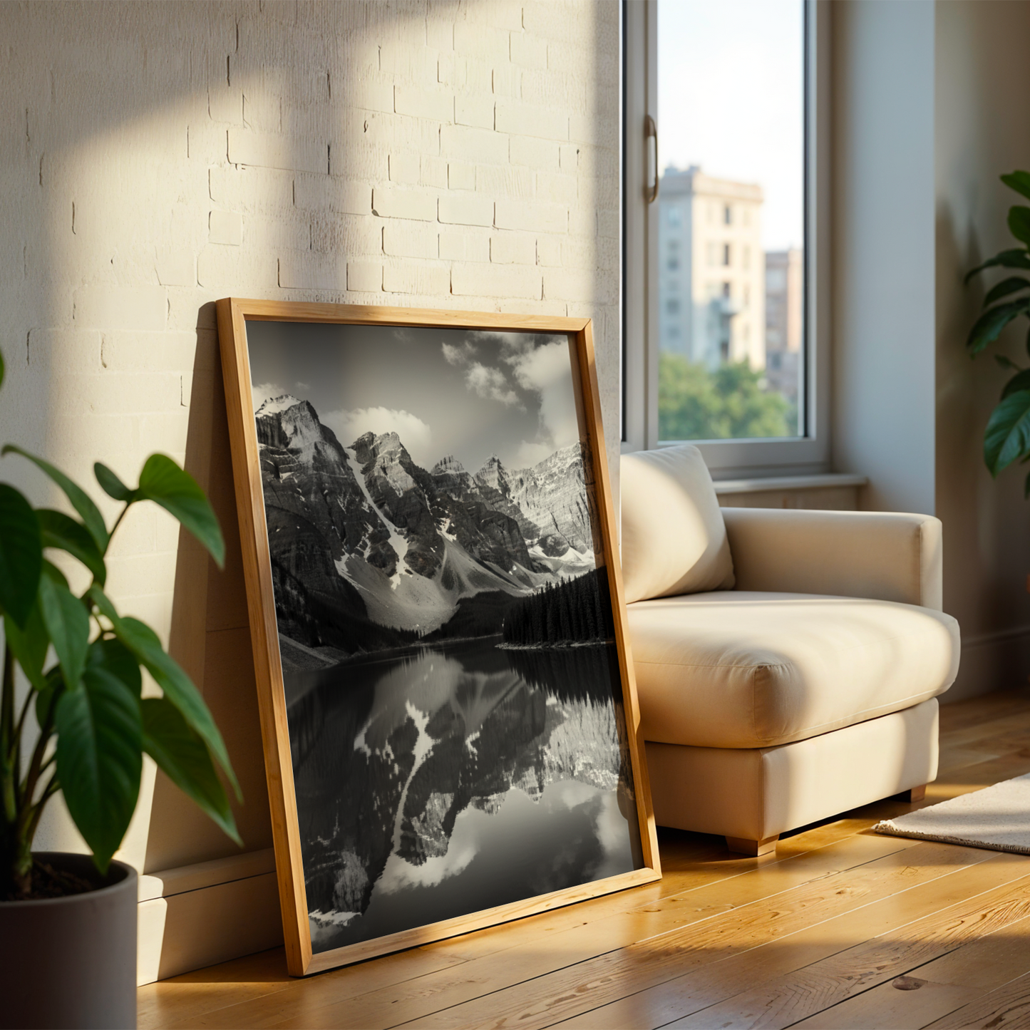 ästhetisches poster für zuhause oder büro, minimalistisches poster, elegante dekoration, poster für schlafzimmer, esszimmer poster, Kanadischer See, Kanadische Berge, Landschaft Poster